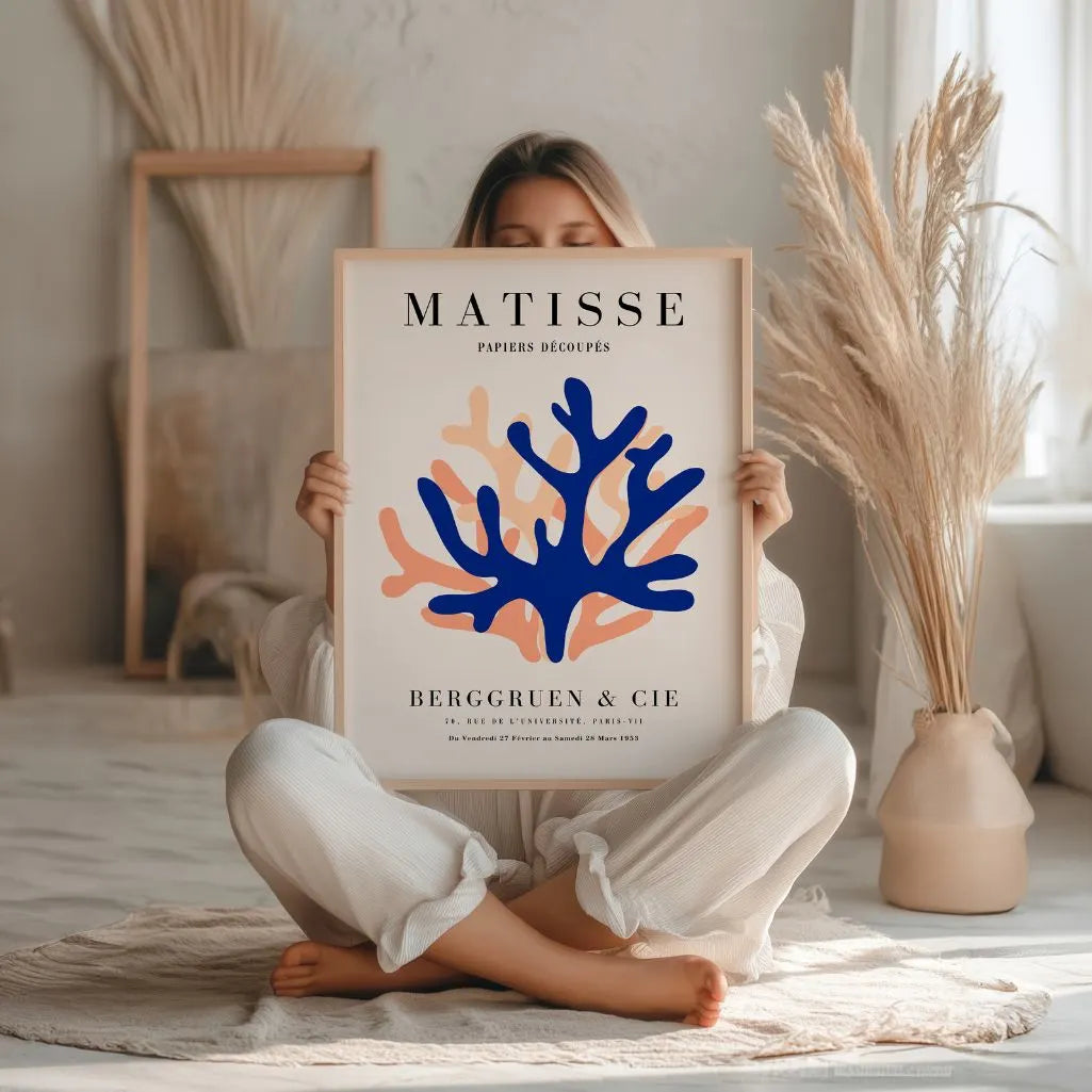 Matisse Blauw Oranje Poster
