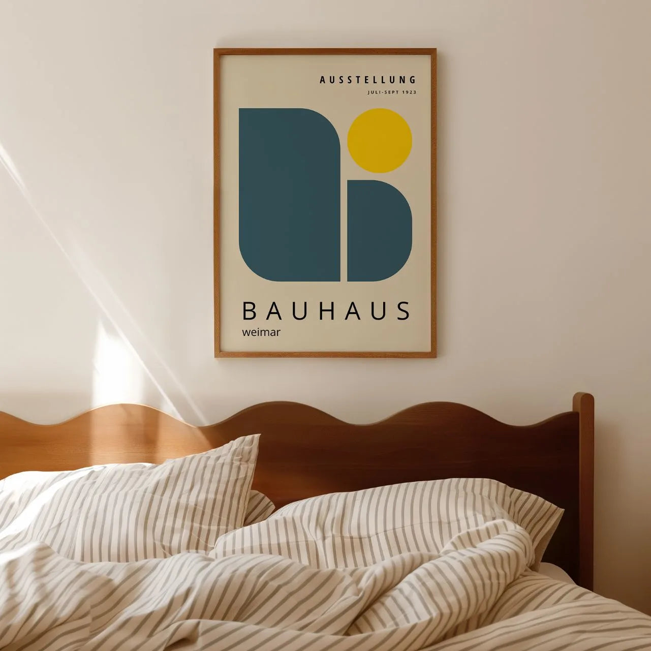 Bauhaus Blauw Fris Poster