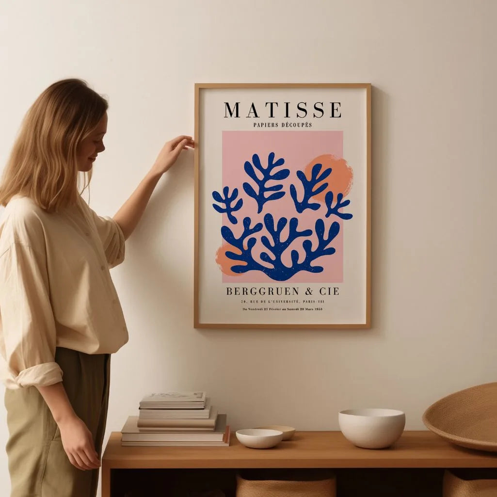 Matisse Koraal Blauw Poster