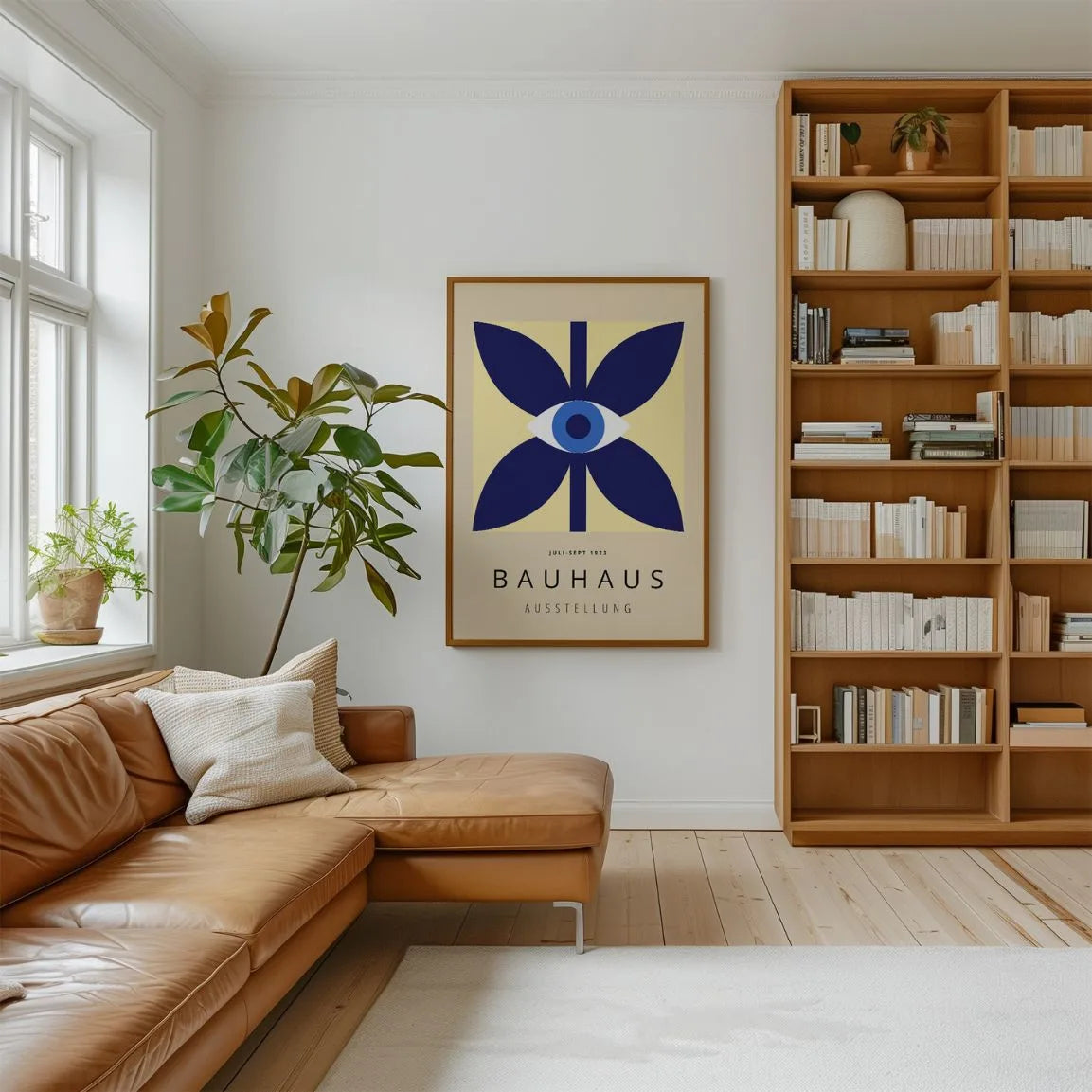 Bauhaus Blauw Oog Poster