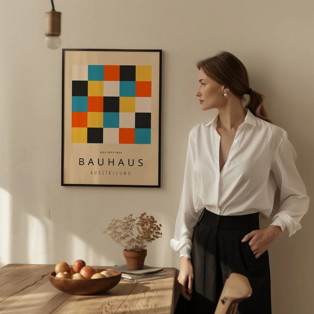 Bauhaus Kleurblokken Poster