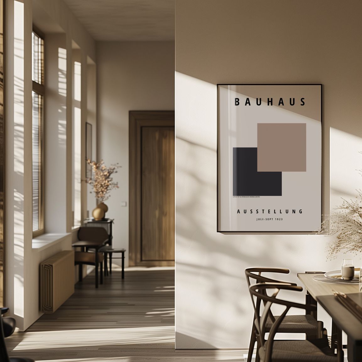 Bauhaus Vierkant Geometrie Poster