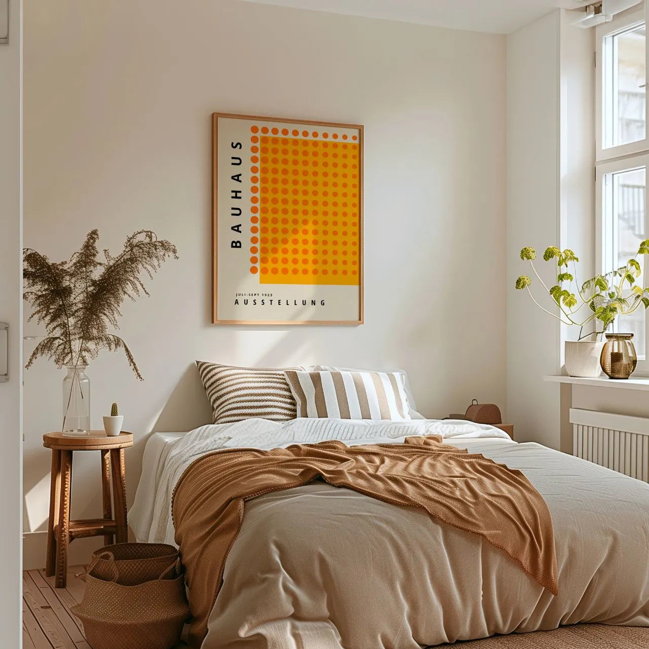Bauhaus Oranje Ritme Poster