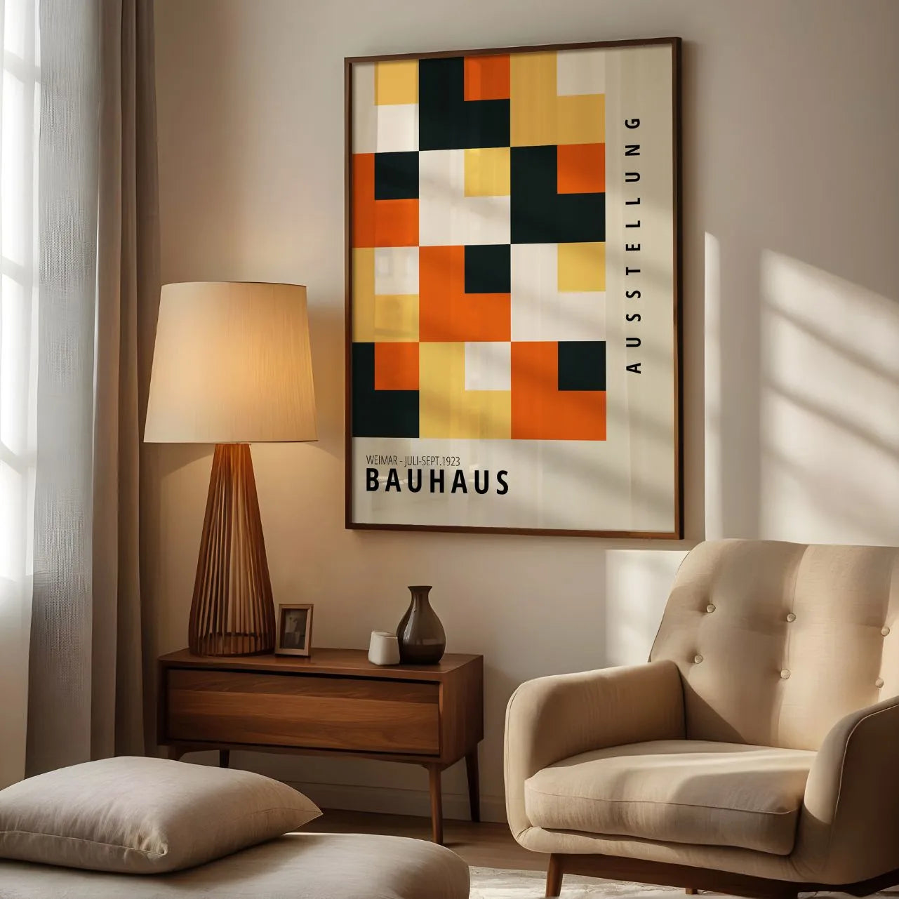 Bauhaus Kleurmozaïek Poster