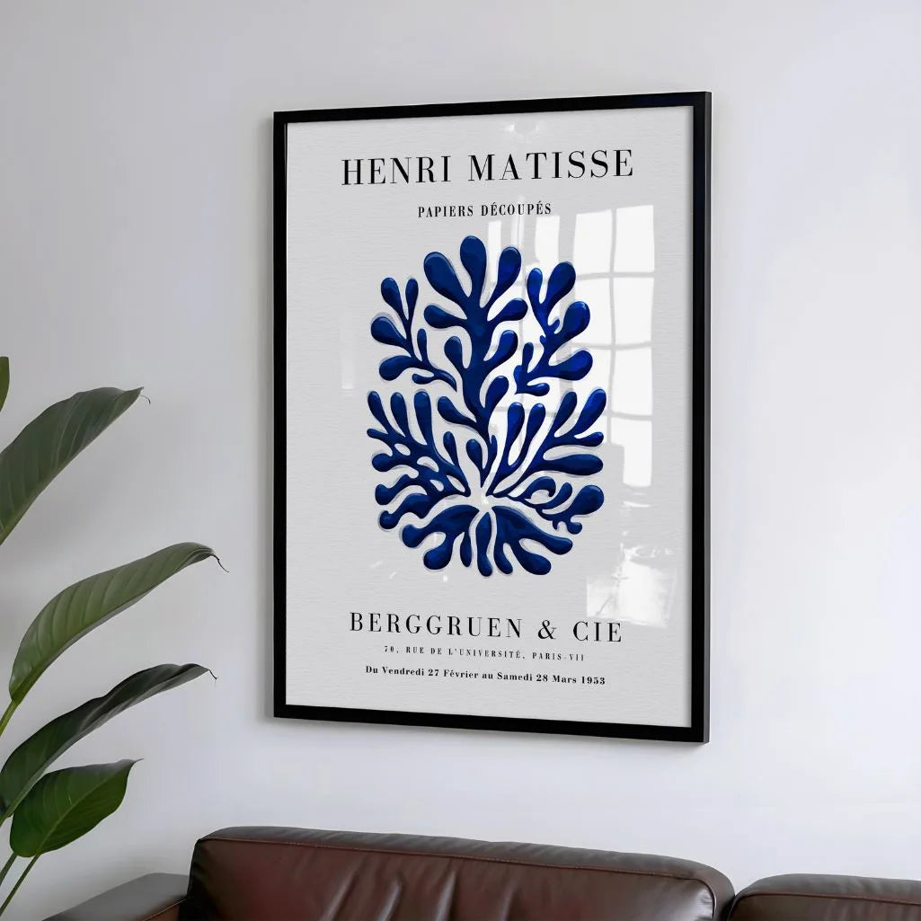 Matisse Blauw Vorm Poster