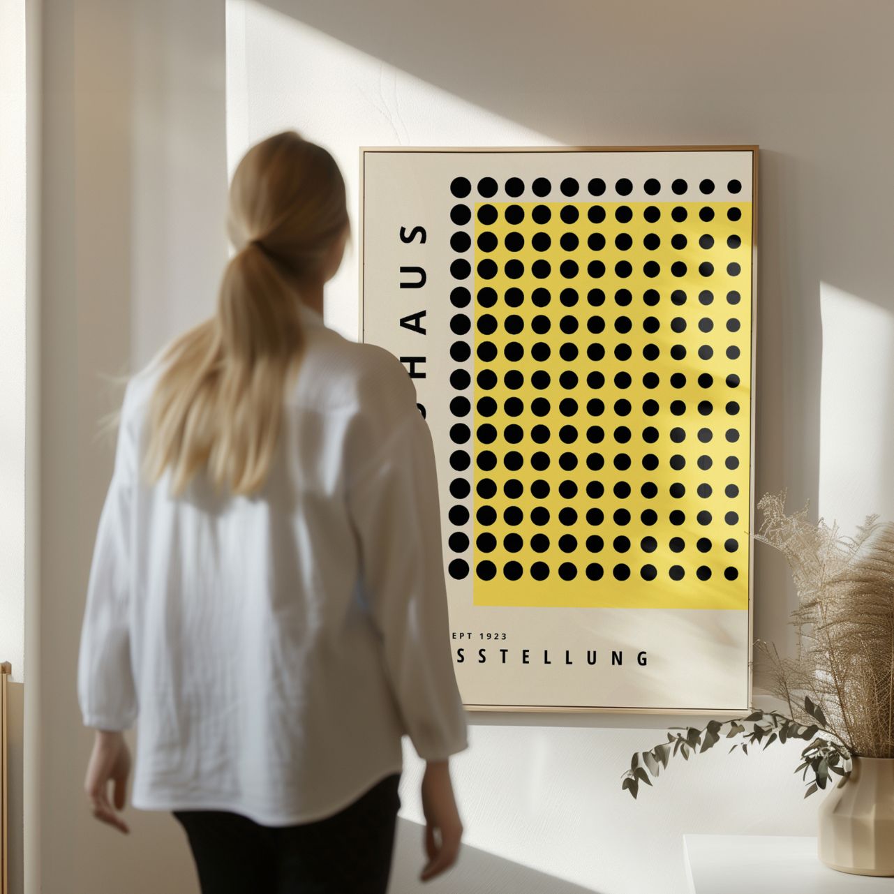 Bauhaus Geel Krachtig Poster