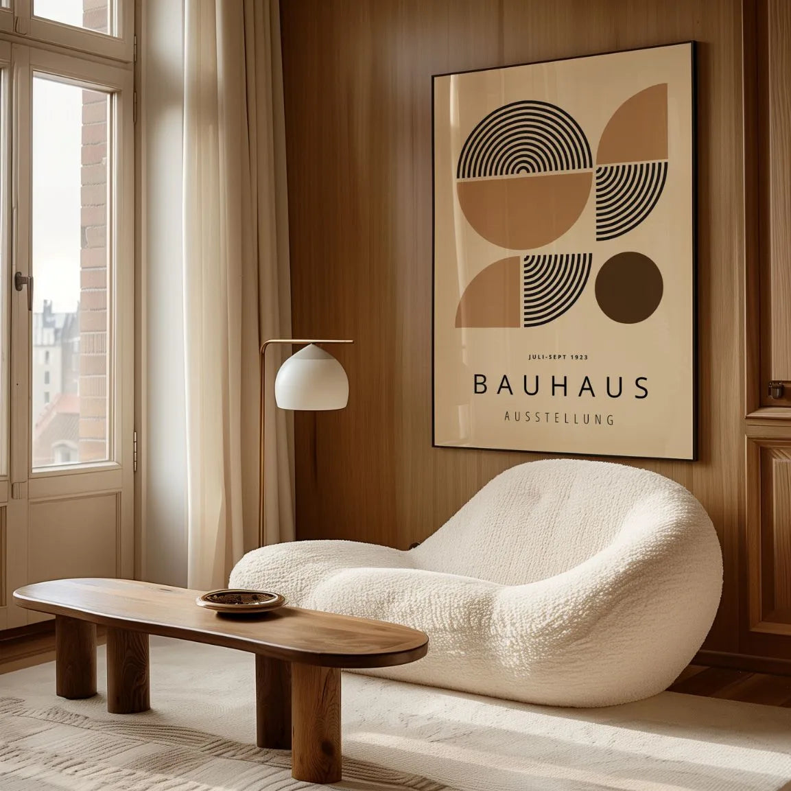 Bauhaus Geometrische Helften Poster