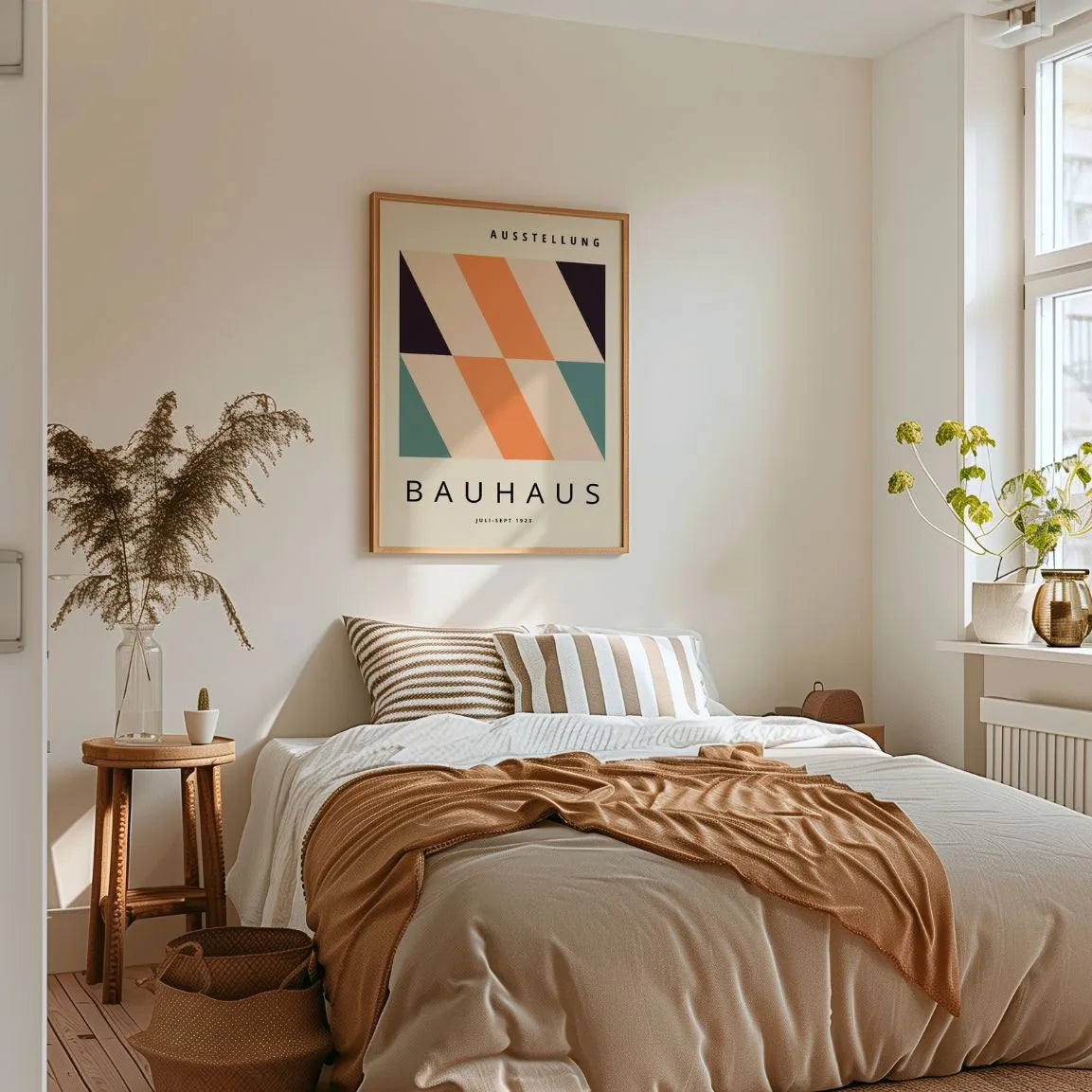 Bauhaus Diagonale Strepen Poster