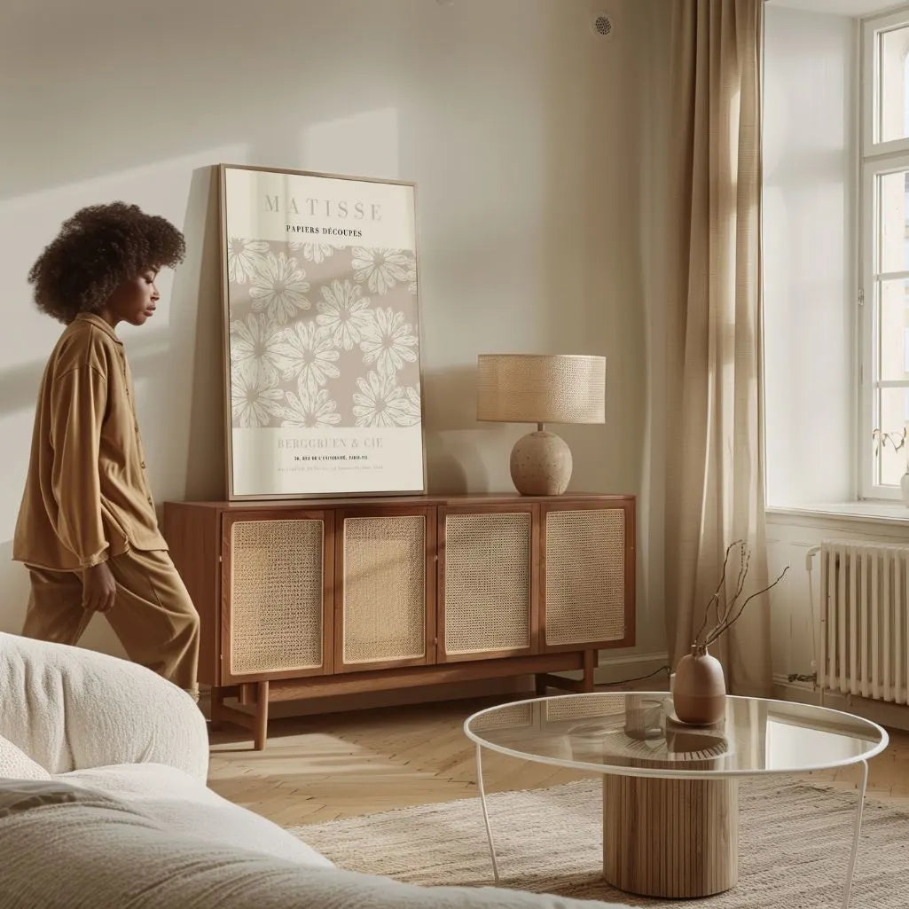 Matisse Beige Madeliefjes Poster