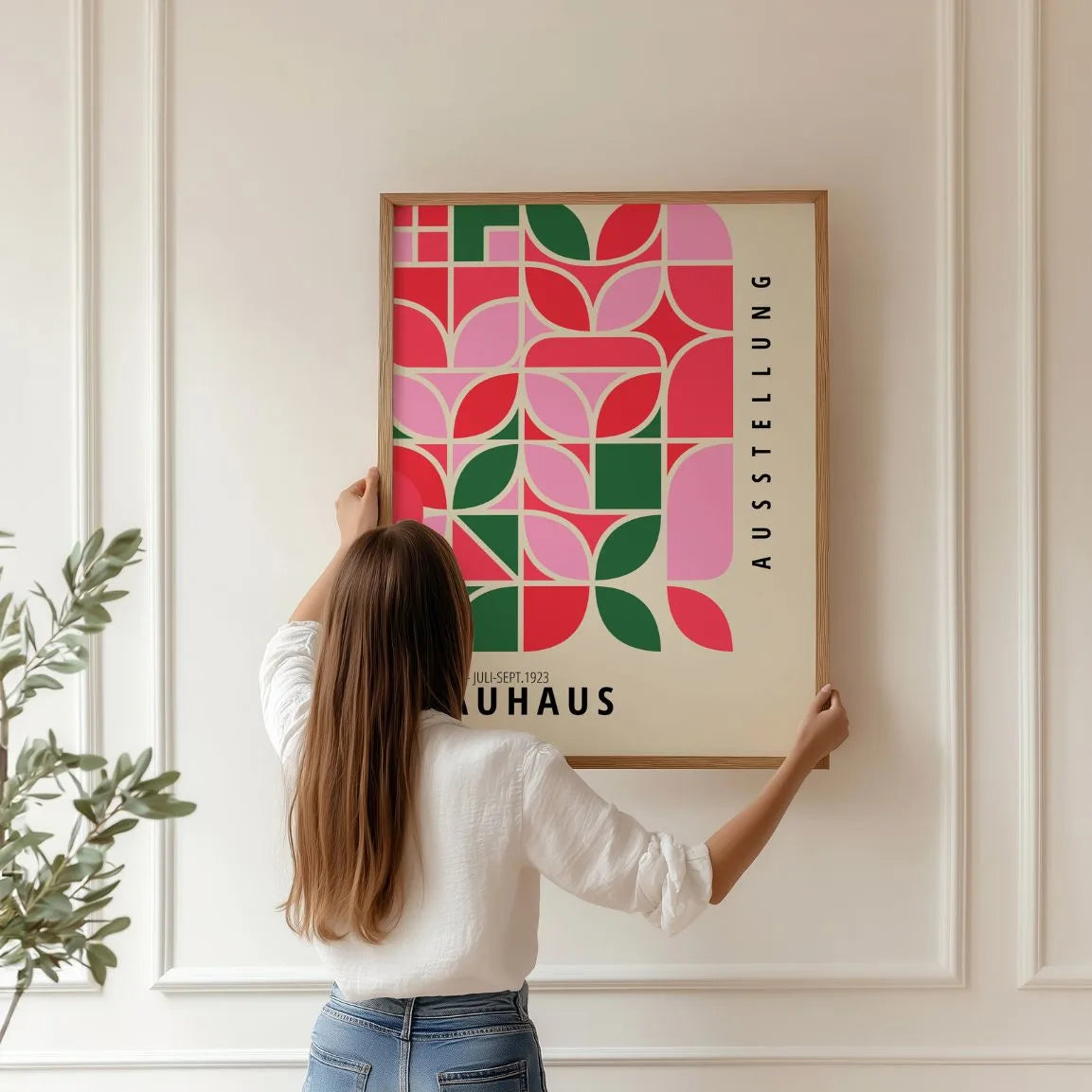 Bauhaus Groen Rood Poster