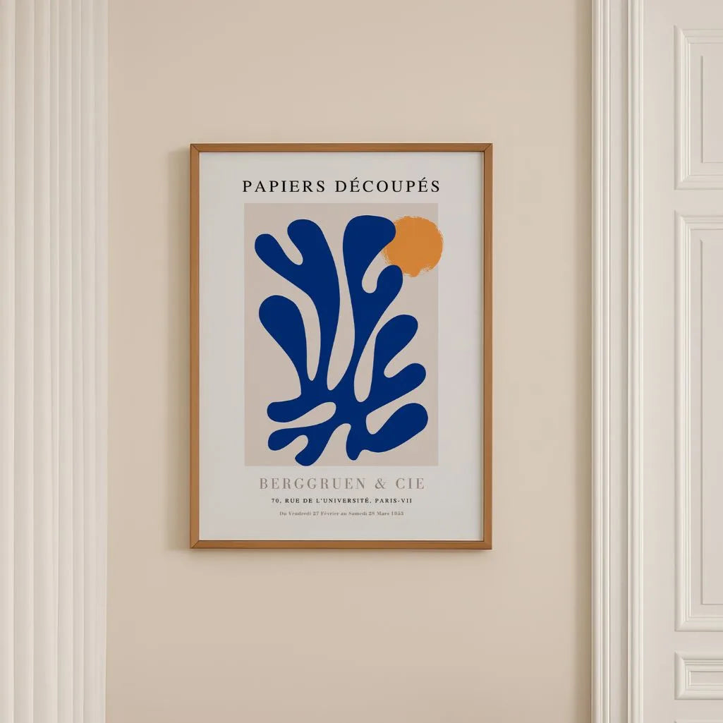 Matisse Blauw Fris Poster