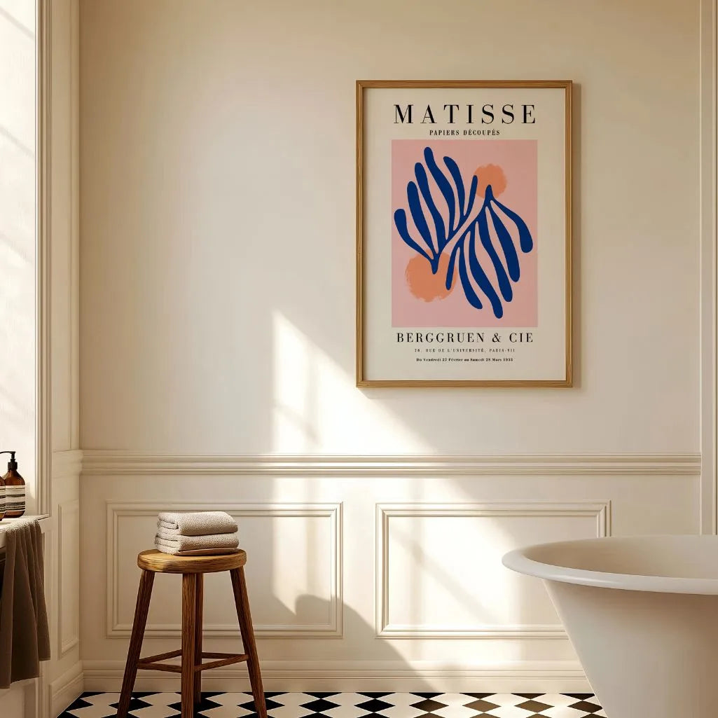 Matisse Blauw Botanisch Poster