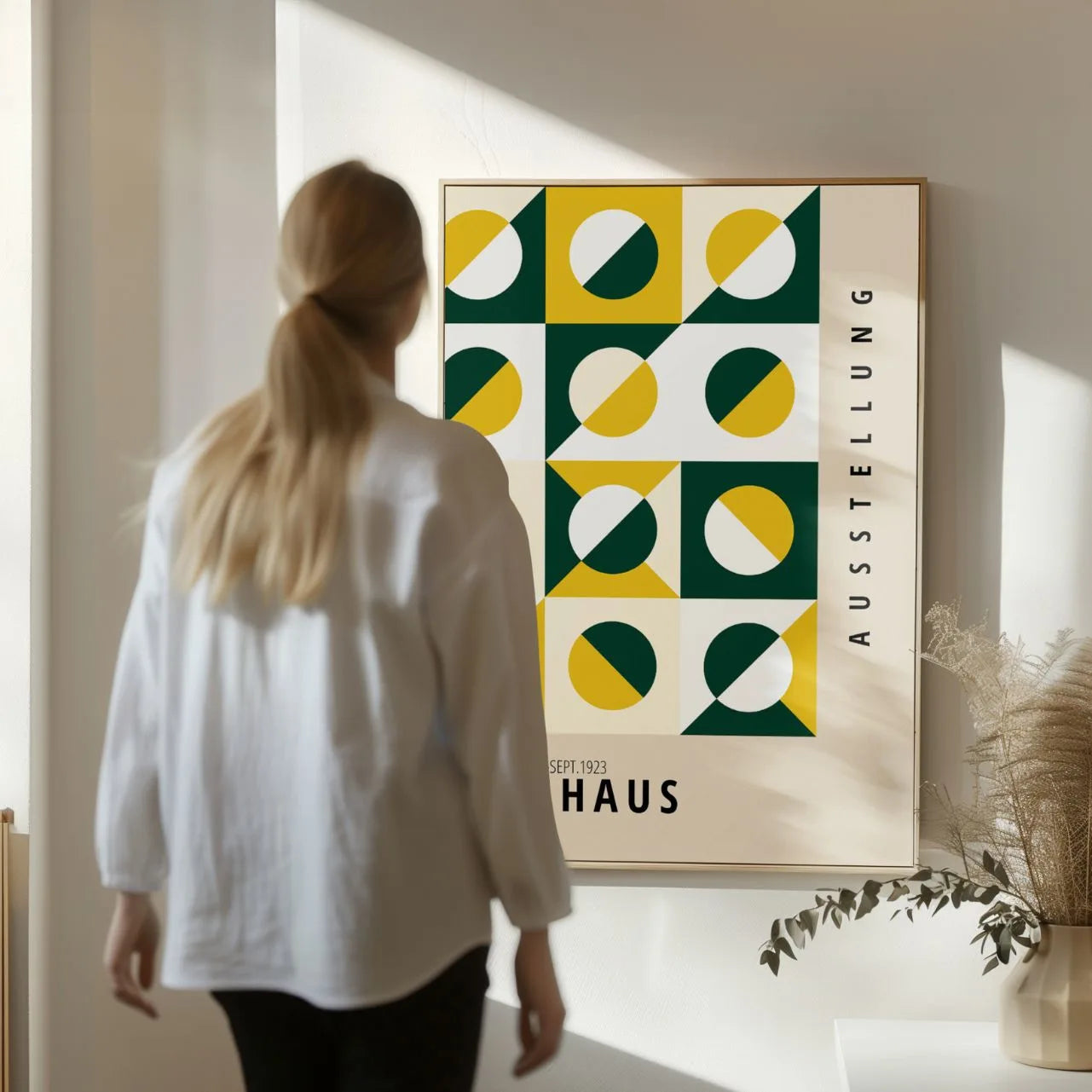 Bauhaus Groen Goud Poster