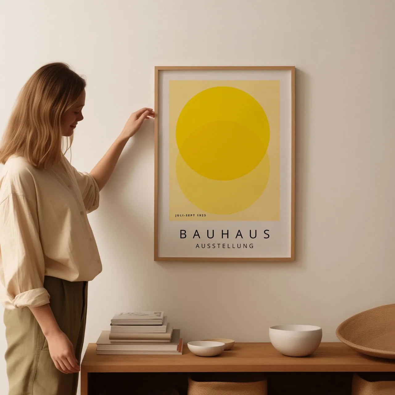 Bauhaus Geel Licht Poster