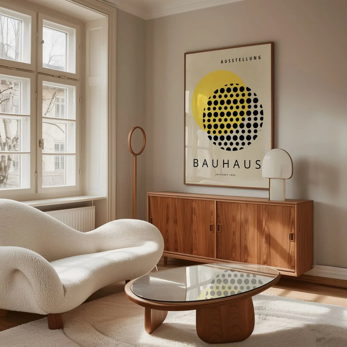 Bauhaus Gele Zon Poster