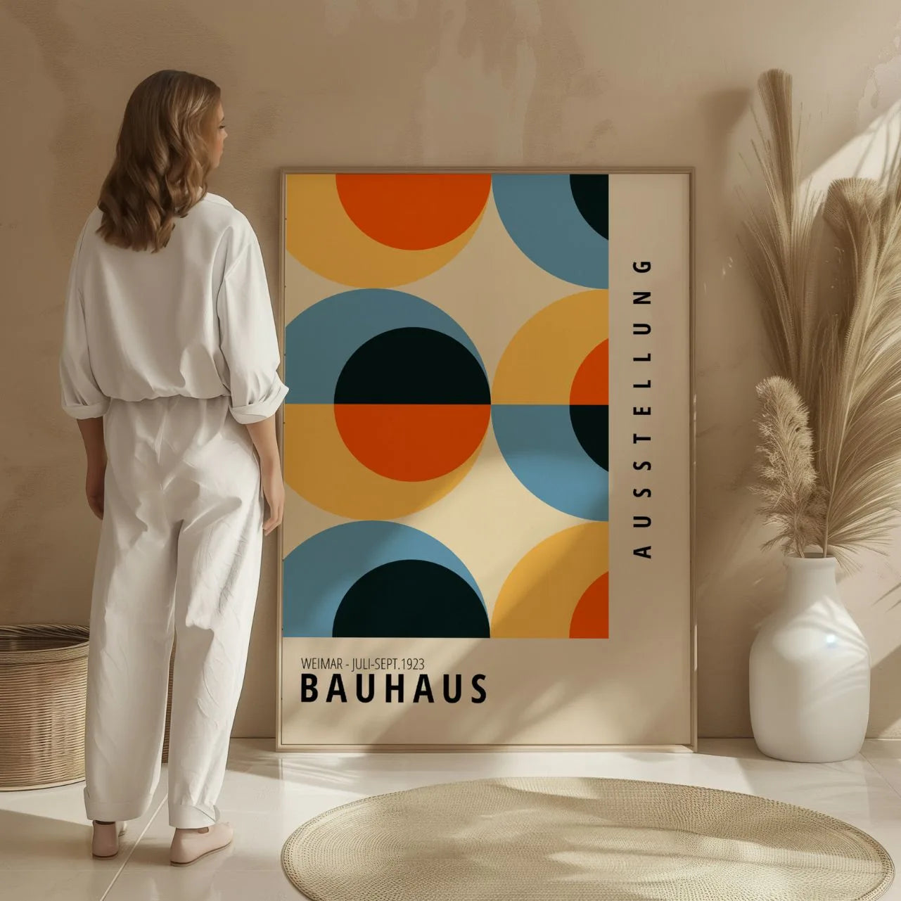 Bauhaus Retro Kleuren Poster