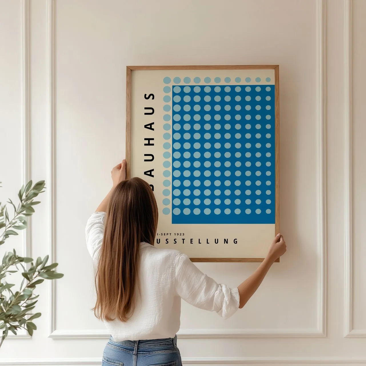 Bauhaus Blauwe Harmonie Poster