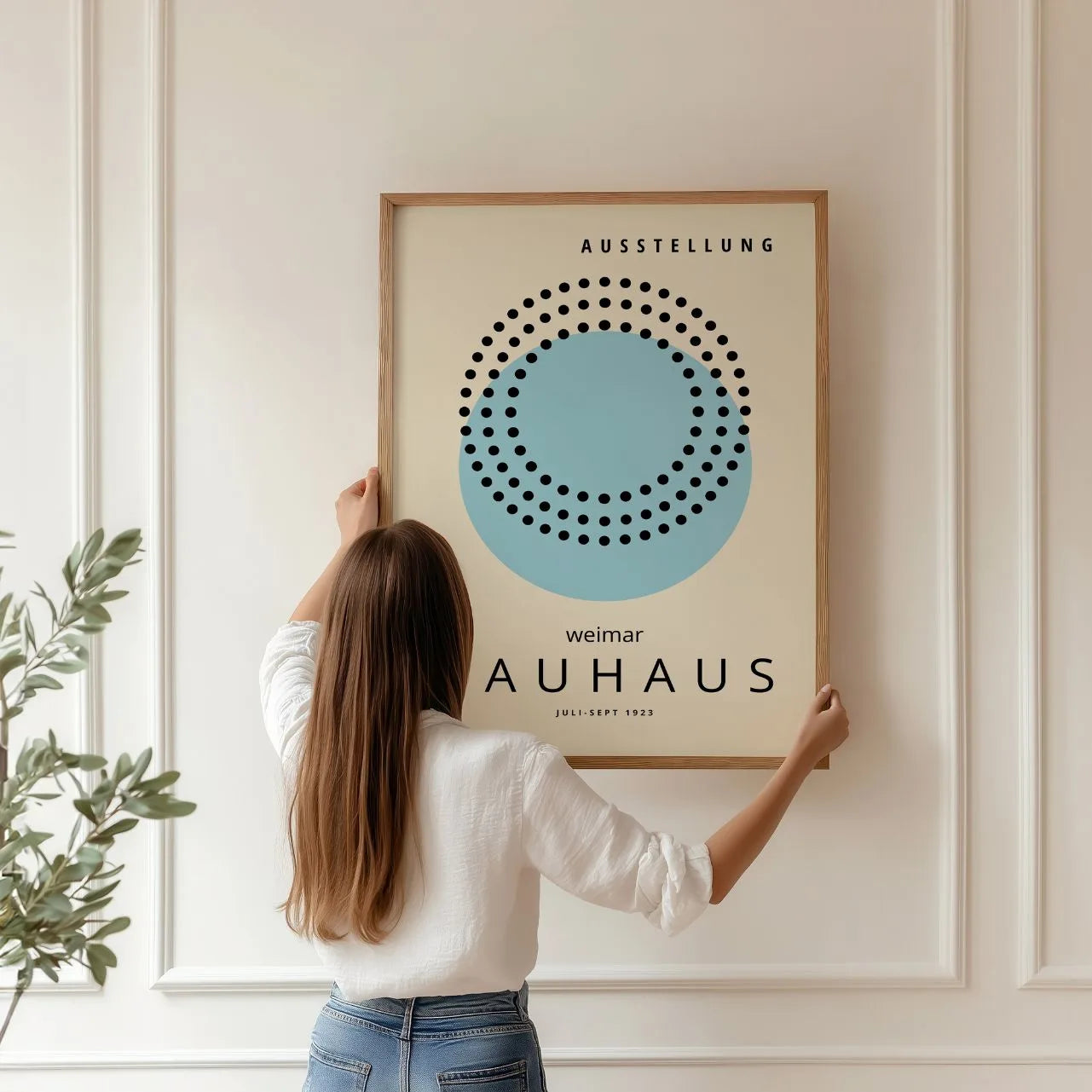 Bauhaus Zachtblauw Rustig Poster