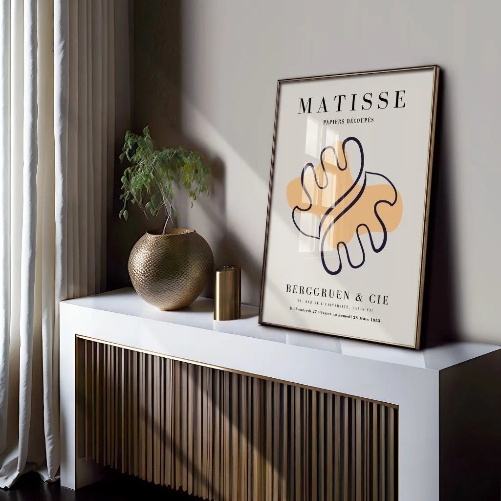 Matisse Oranje Abstracte Vorm Poster