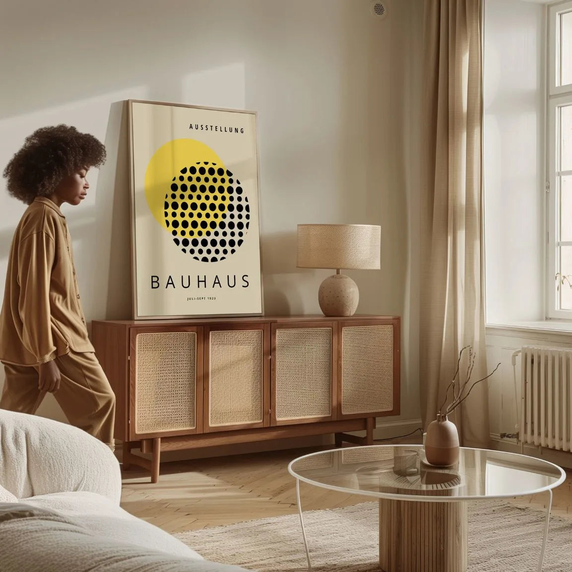 Bauhaus Gele Zon Poster