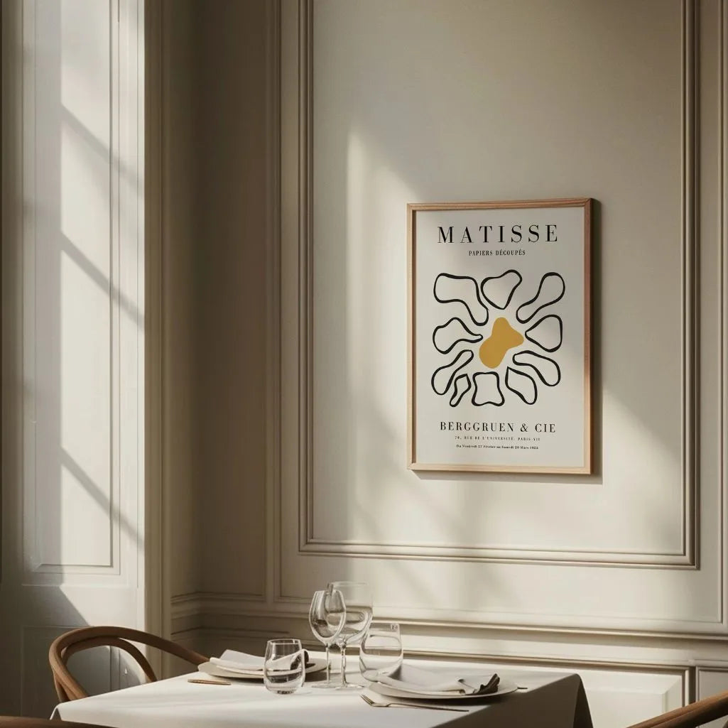 Matisse Mosterd Midden Bloem Poster
