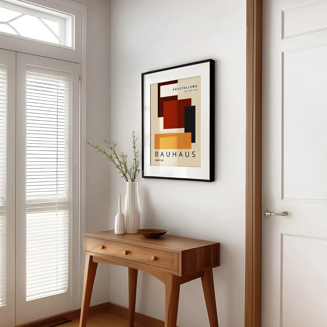Bauhaus Oranje Diepte Poster