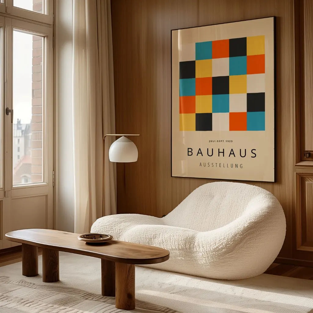 Bauhaus Kleurblokken Poster