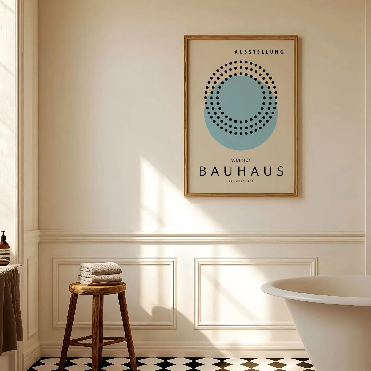 Bauhaus Zachtblauw Rustig Poster