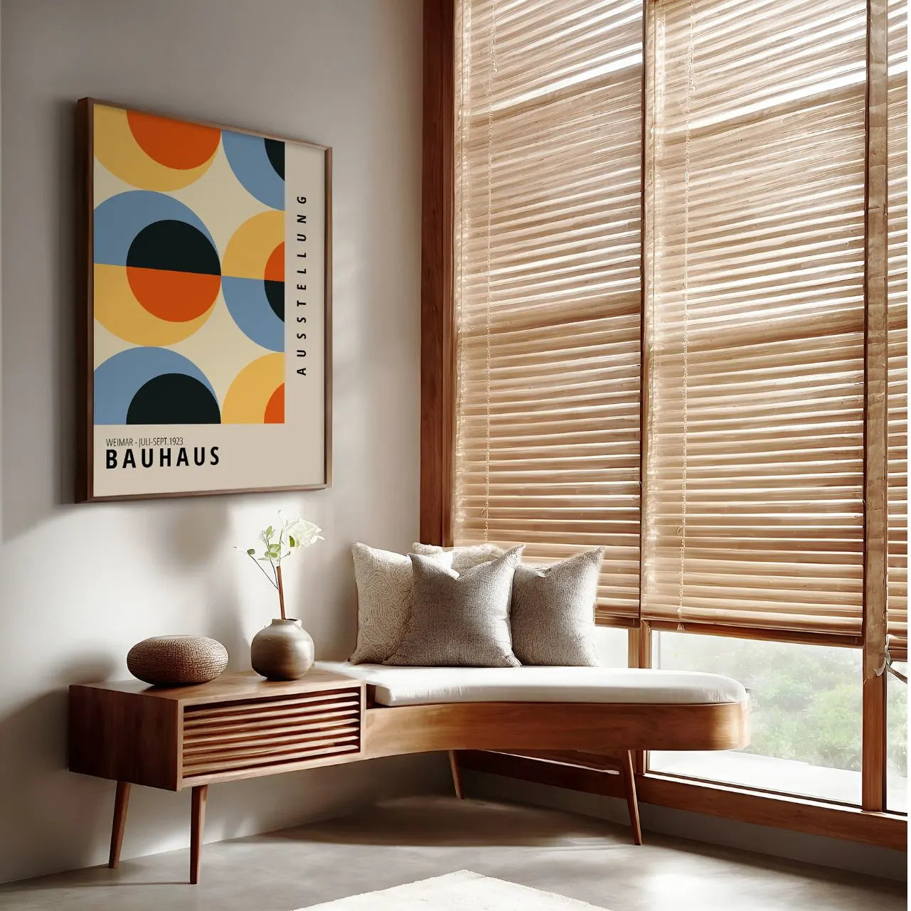 Bauhaus Retro Kleuren Poster