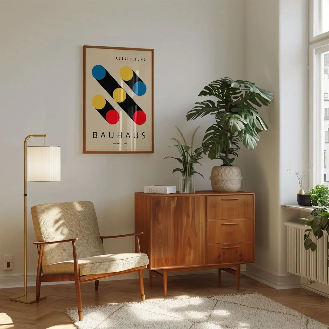 Bauhaus Schaduw Cirkels Poster