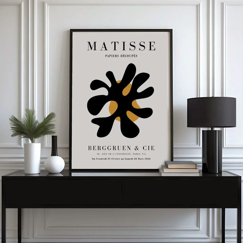 Matisse Zwarte Abstractie Poster