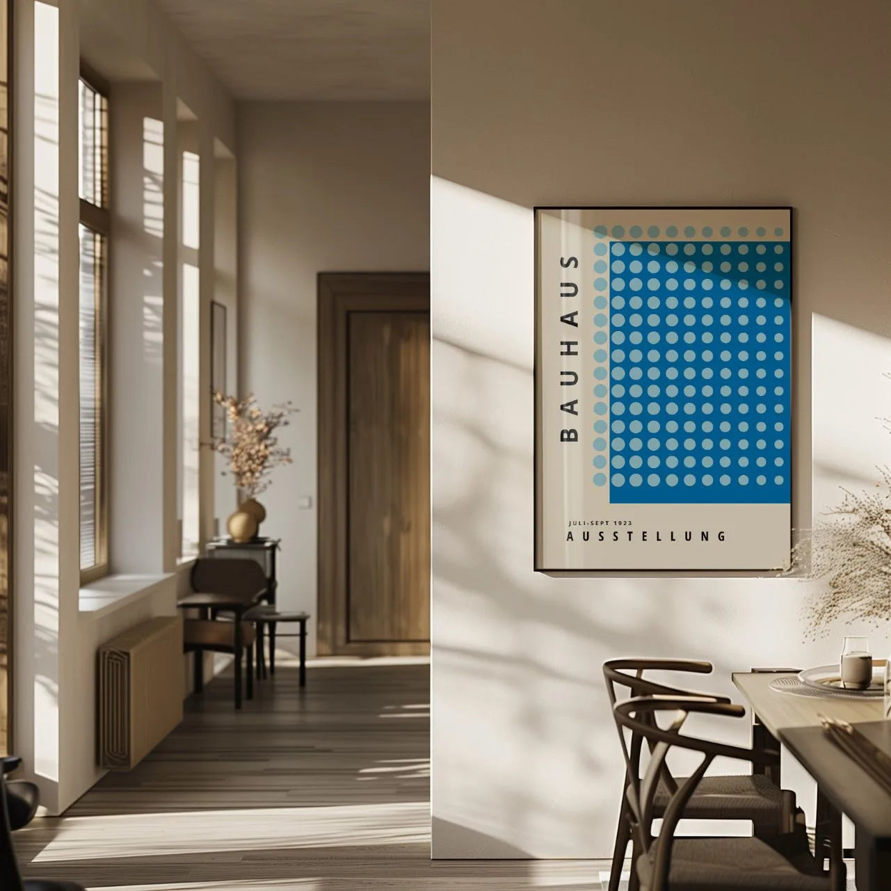 Bauhaus Blauwe Harmonie Poster