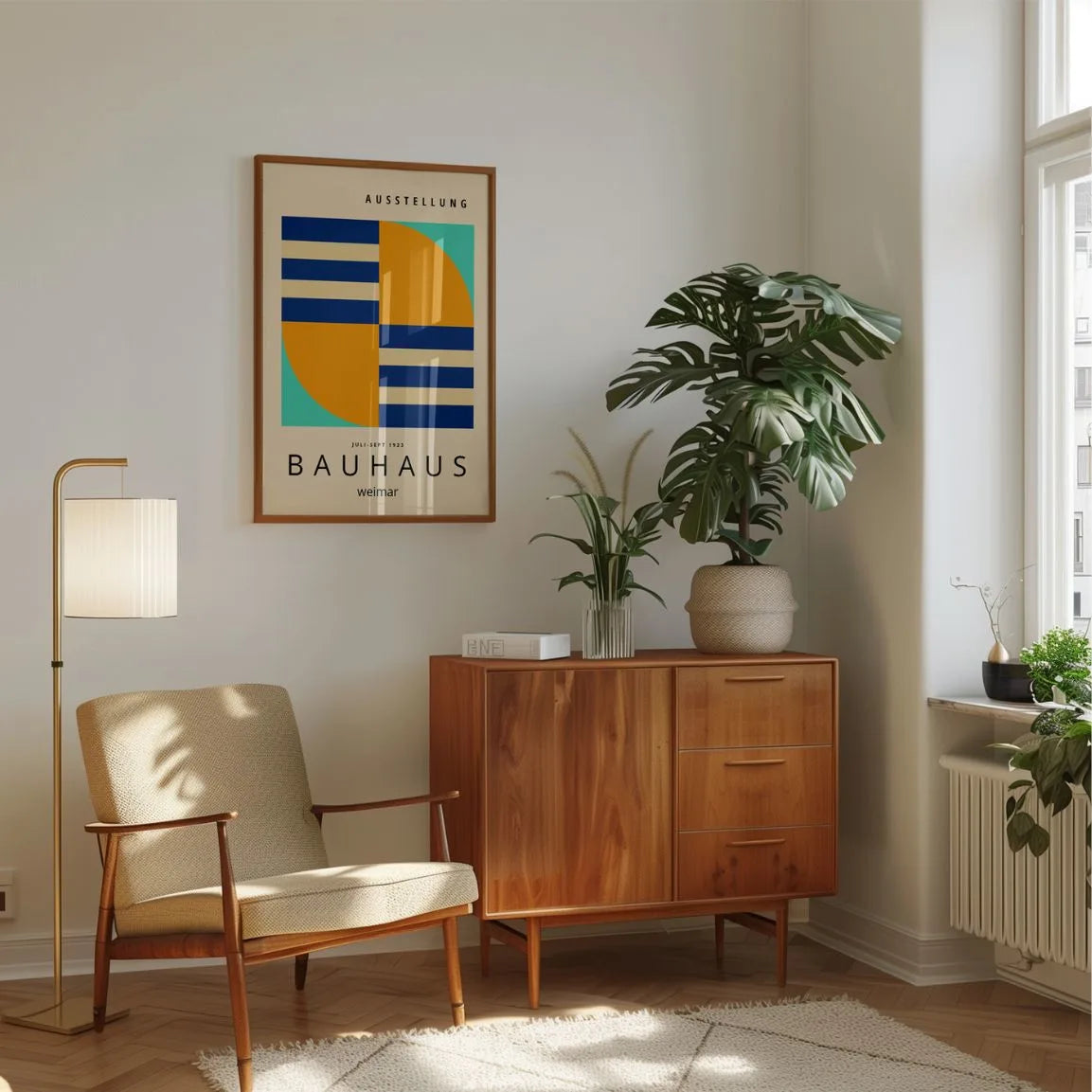 Bauhaus Turbine Contrast Poster