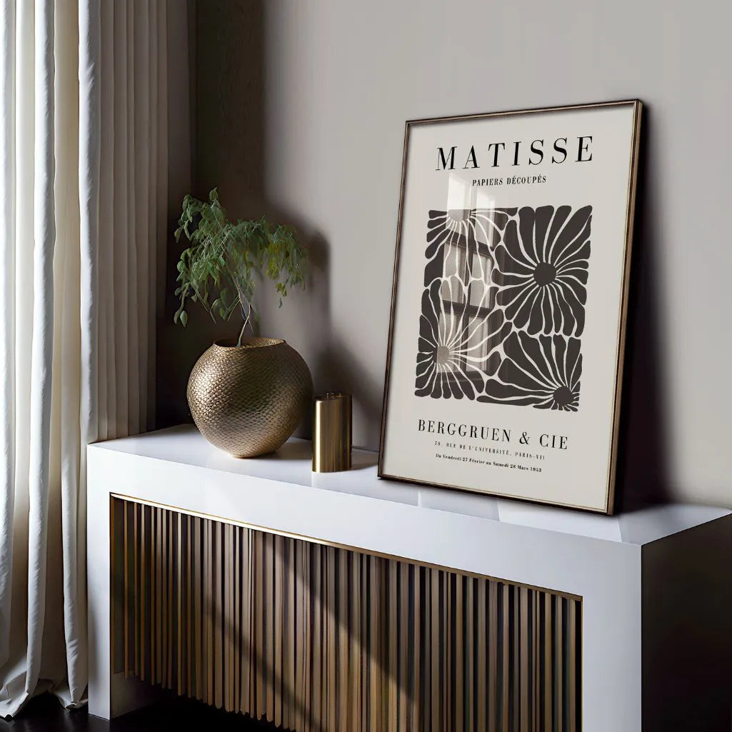 Matisse Bruin Bloemen Poster