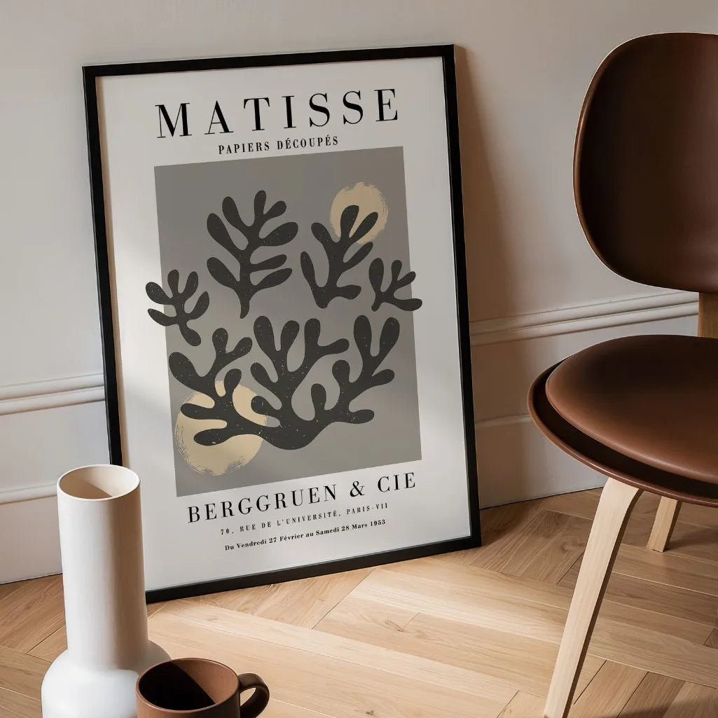 Matisse Grijze Koralen Poster
