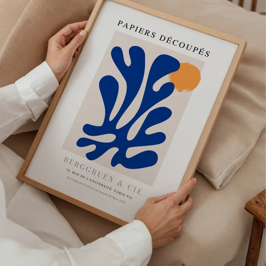 Matisse Blauw Fris Poster