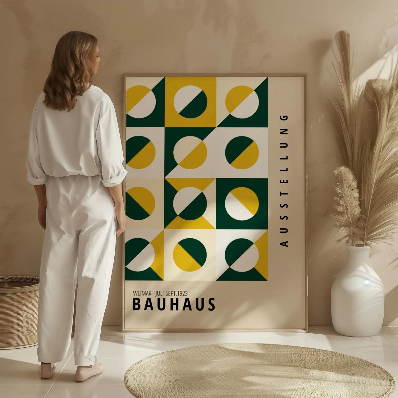 Bauhaus Groen Goud Poster