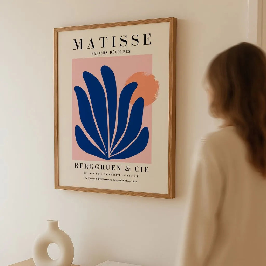 Matisse Blauw Roze Poster