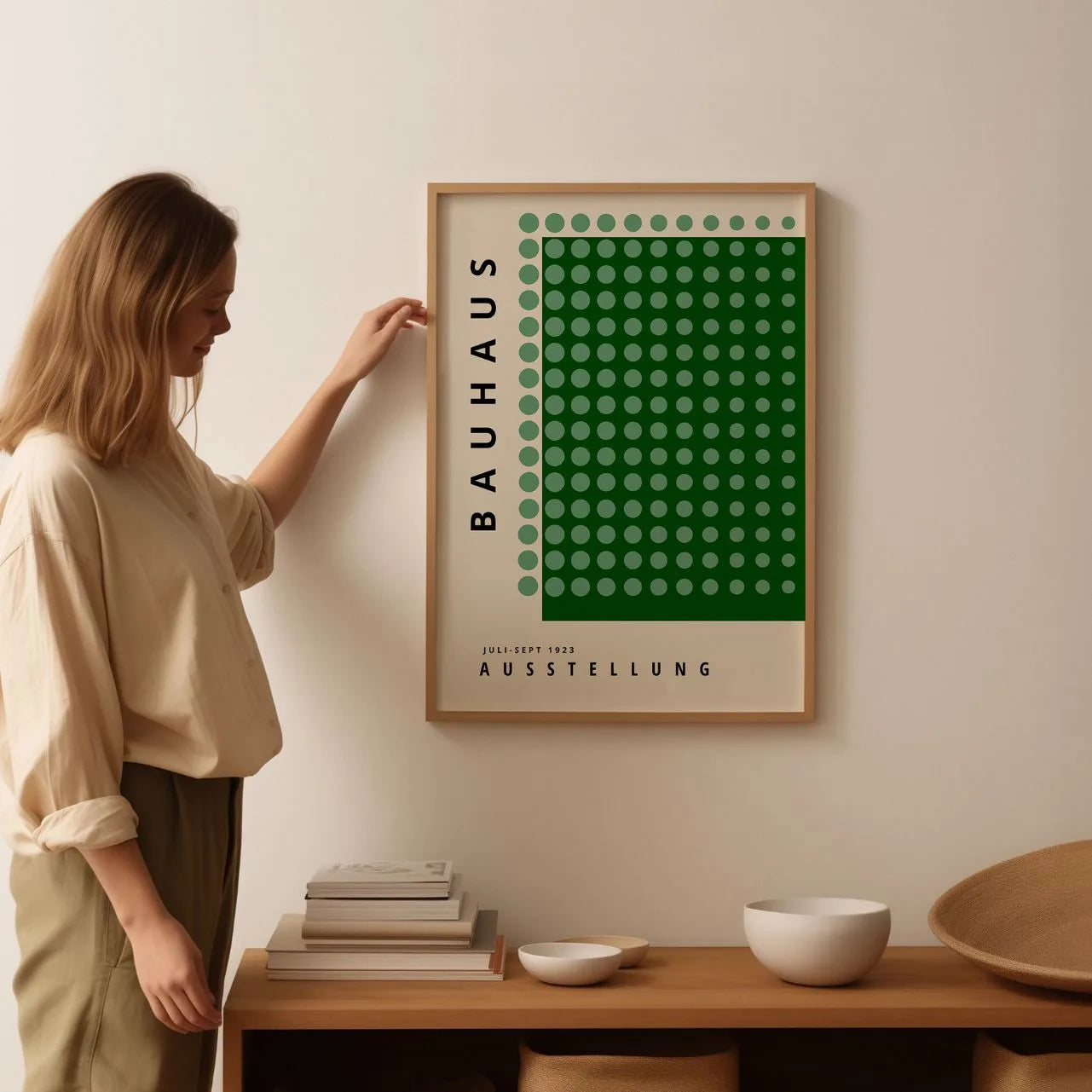 Bauhaus Groen Balans Poster