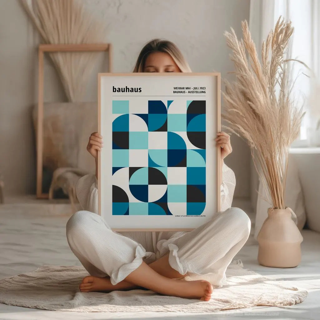 Bauhaus Blauwe Orde Poster