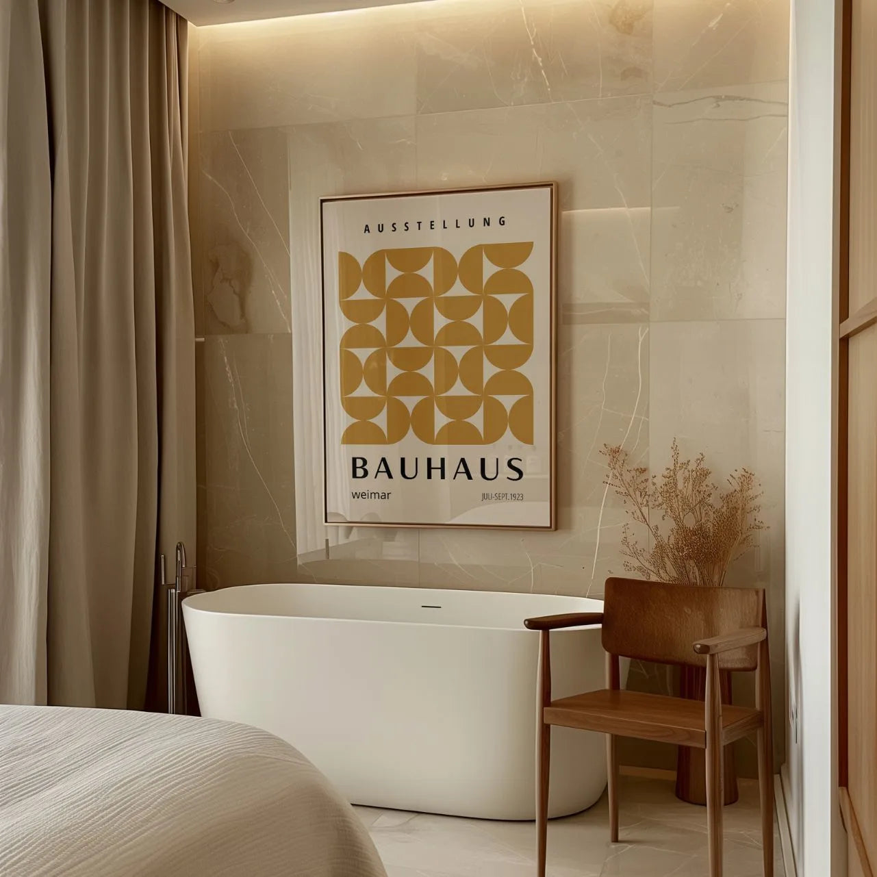 Bauhaus Goud Warmte Poster
