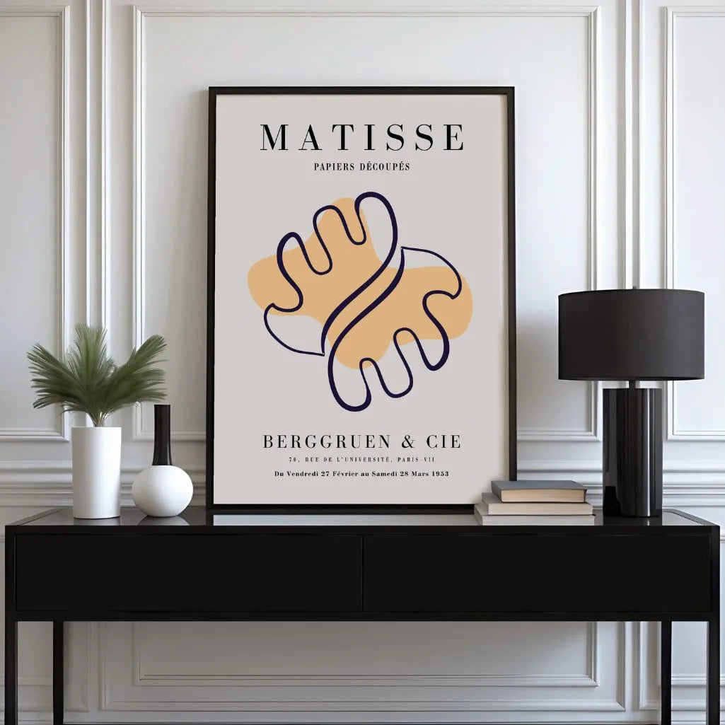 Matisse Oranje Abstracte Vorm Poster