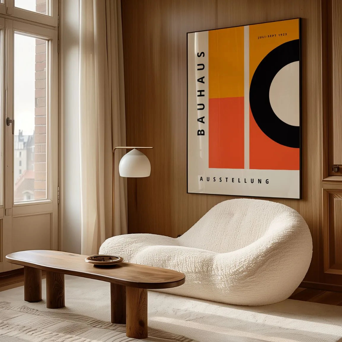 Bauhaus Oranje Ritme Poster