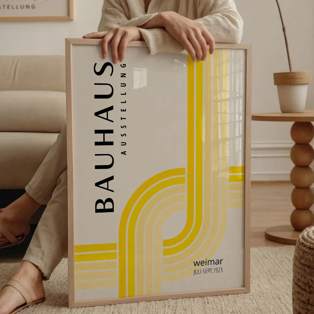 Bauhaus Geel Licht Poster