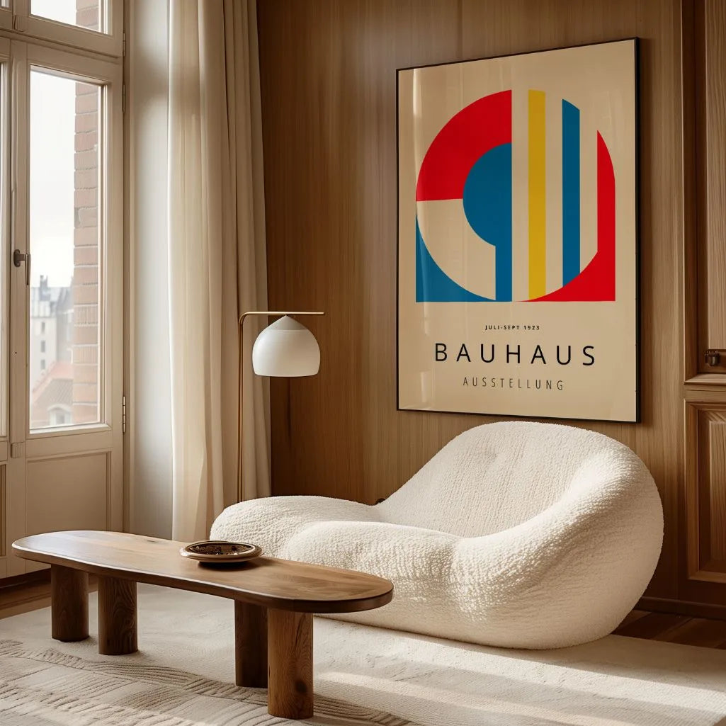 Bauhaus Rood Abstract Poster