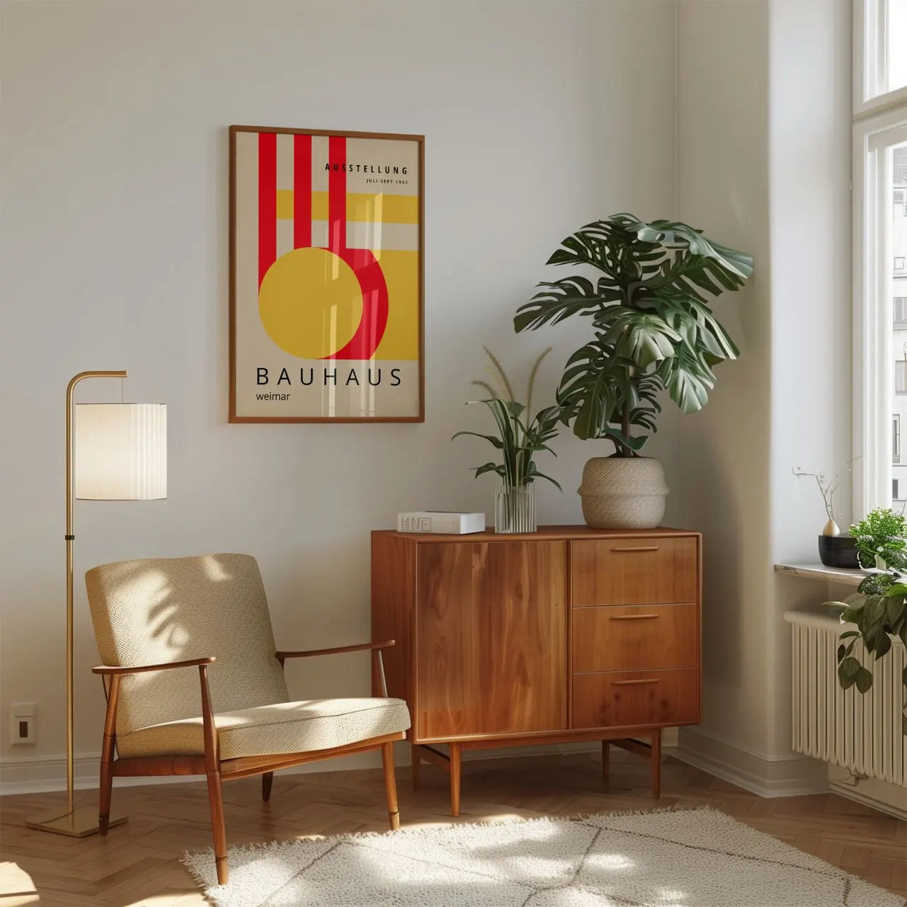Bauhaus Roodgeel Energie Poster