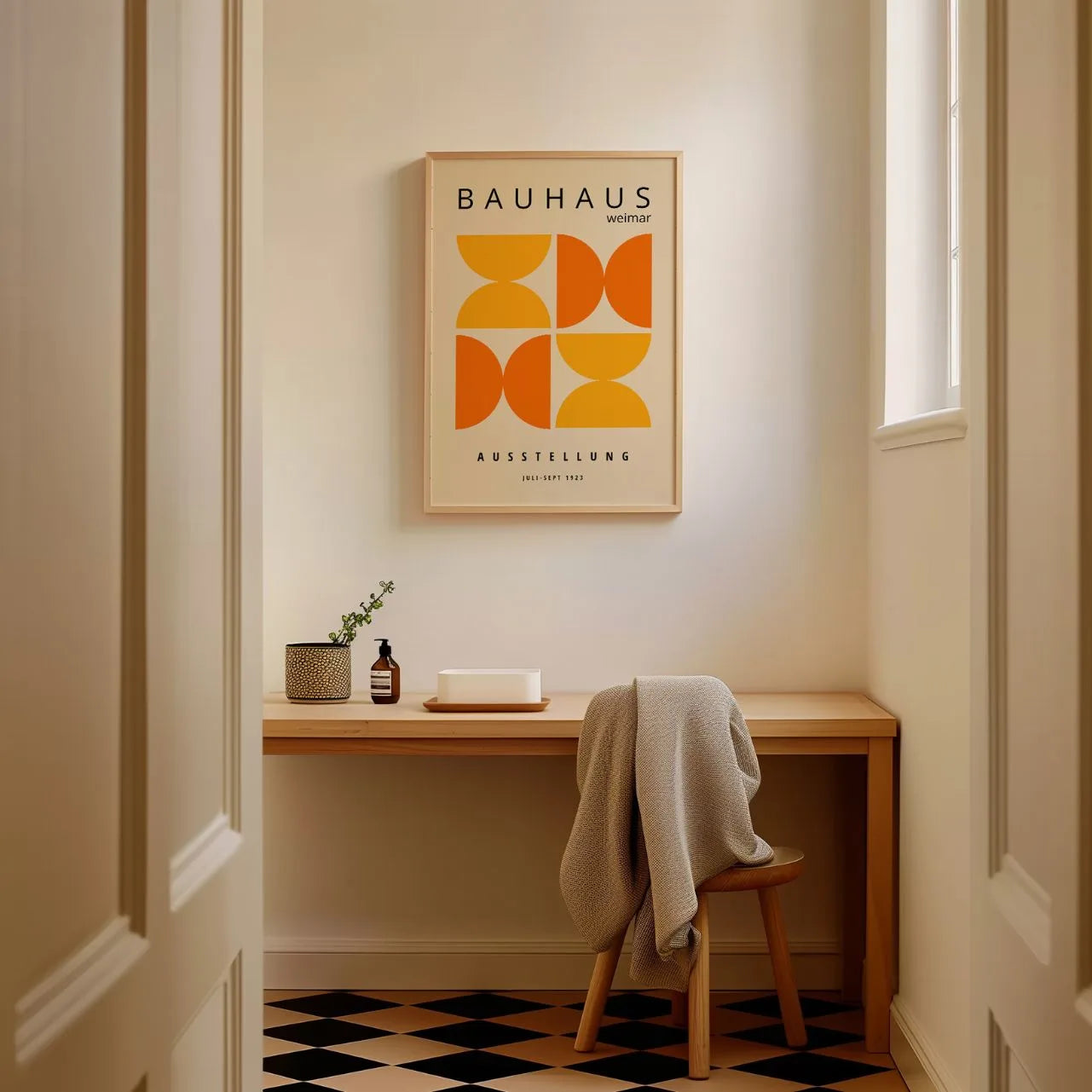 Bauhaus Oranje Energiek Poster