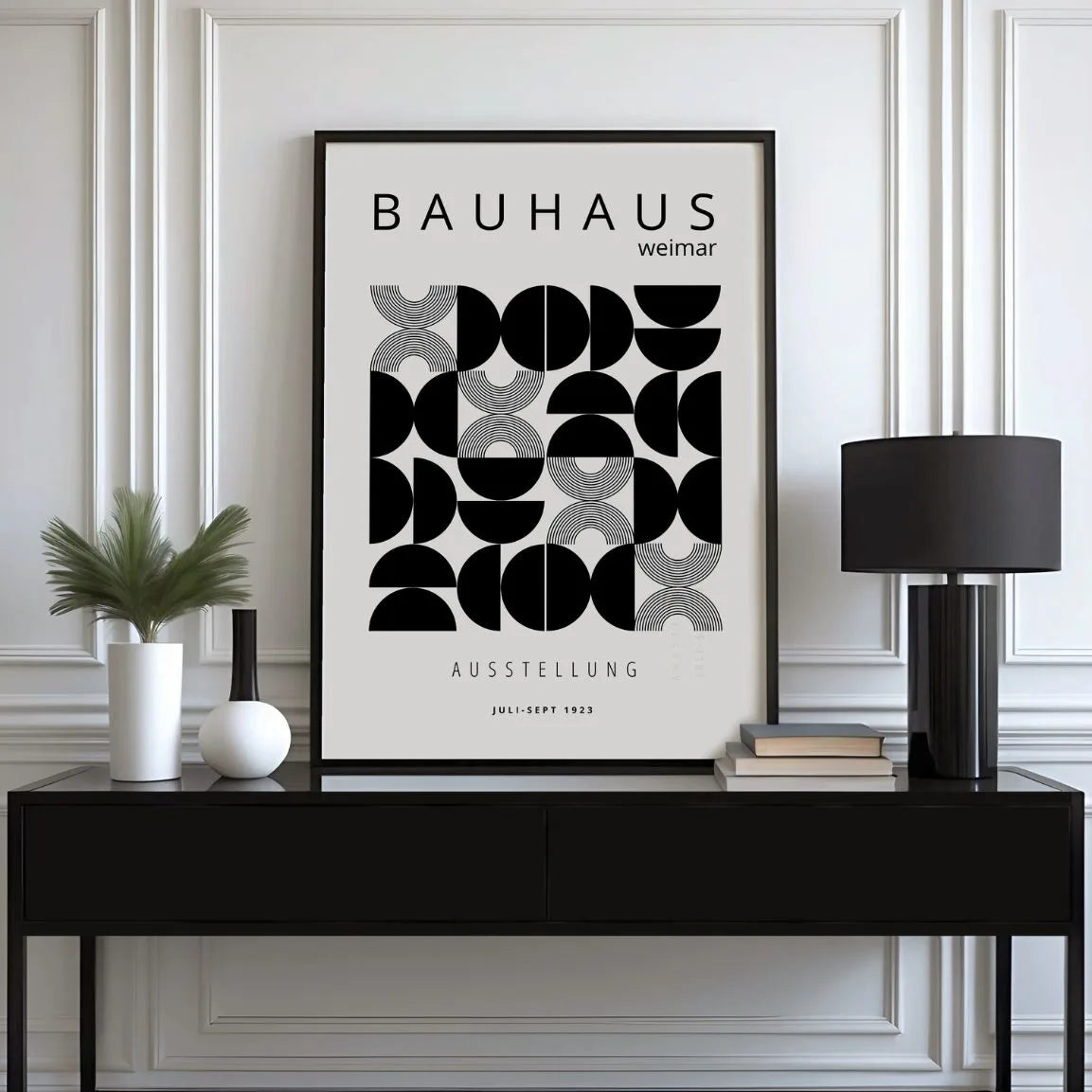 Bauhaus Halfronden Geometrie Poster