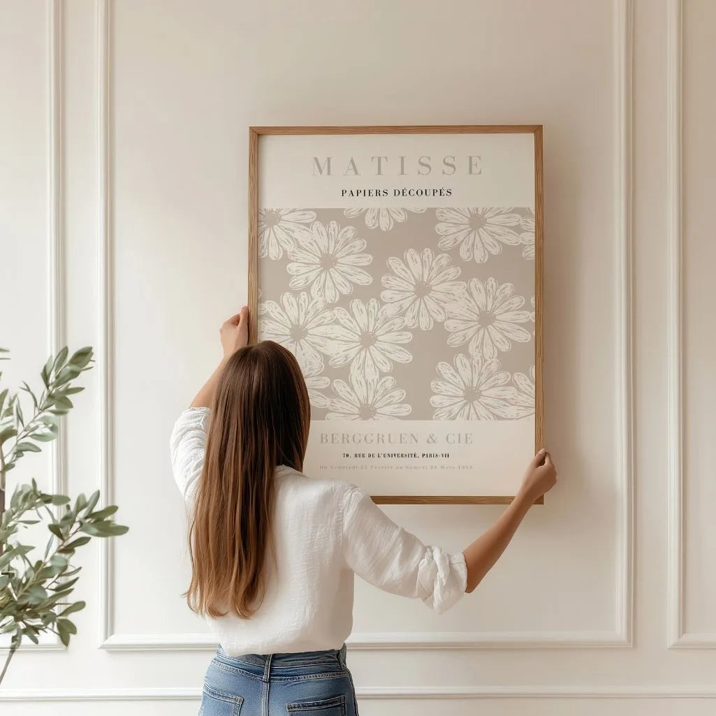 Matisse Beige Madeliefjes Poster