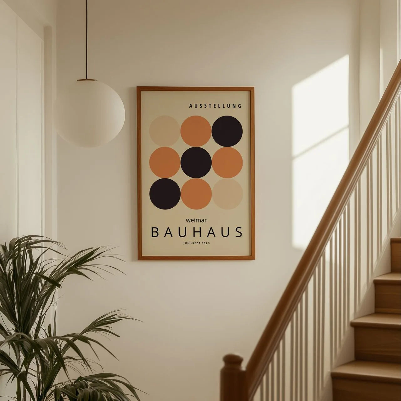 Bauhaus Cirkels Rust Poster